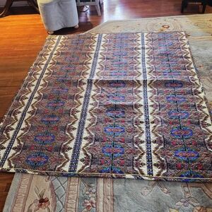 Vintage Printed Fabric Quilt 68x74